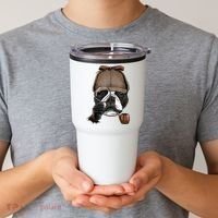 Boston Terrier Detective Boston Terrier Dog Lover Tumbler thumb 2