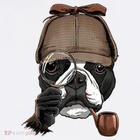 Boston Terrier Detective Boston Terrier Dog Lover Mousepad thumb 1