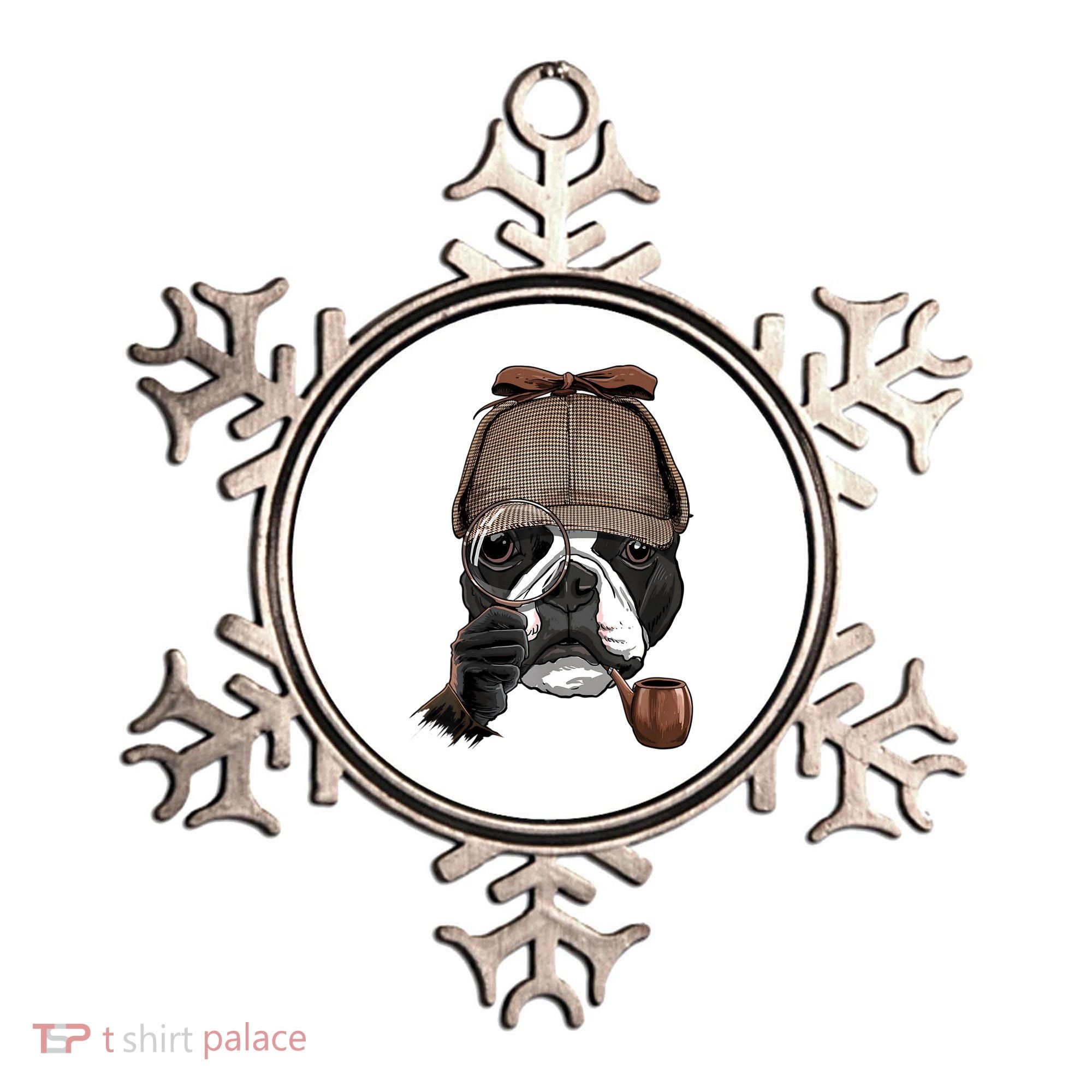 Boston Terrier Detective Boston Terrier Dog Lover Ornament