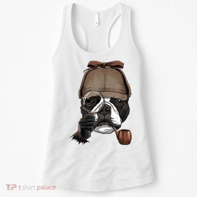 Boston Terrier Detective Boston Terrier Dog Lover Women's Tank Top