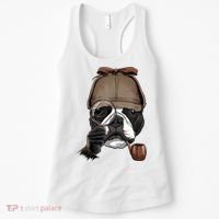 Boston Terrier Detective Boston Terrier Dog Lover Women's Tank Top thumb 0