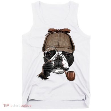 Boston Terrier Detective Boston Terrier Dog Lover Tank Top