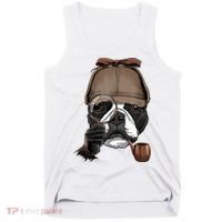 Boston Terrier Detective Boston Terrier Dog Lover Tank Top thumb 0