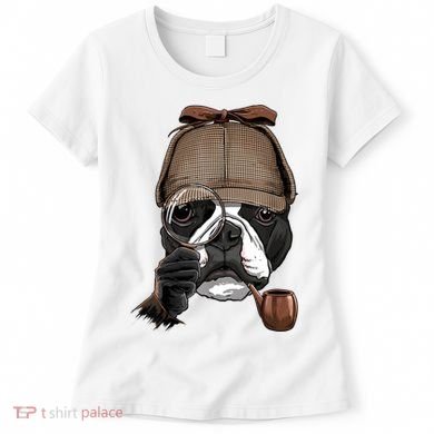 Boston Terrier Detective Boston Terrier Dog Lover Women's T-Shirt
