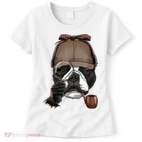 Boston Terrier Detective Boston Terrier Dog Lover Women's T-Shirt thumb 0