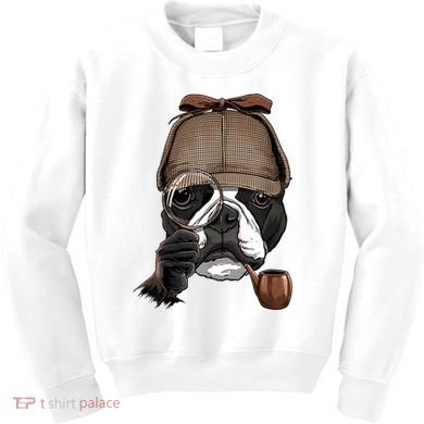 Boston Terrier Detective Boston Terrier Dog Lover Kids Sweatshirt
