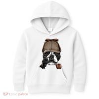 Boston Terrier Detective Boston Terrier Dog Lover Kids Hoodie thumb 0