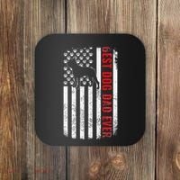 Boston Terrier Dad Dog Dad FatherS Day American Dog Dad Coaster thumb 0