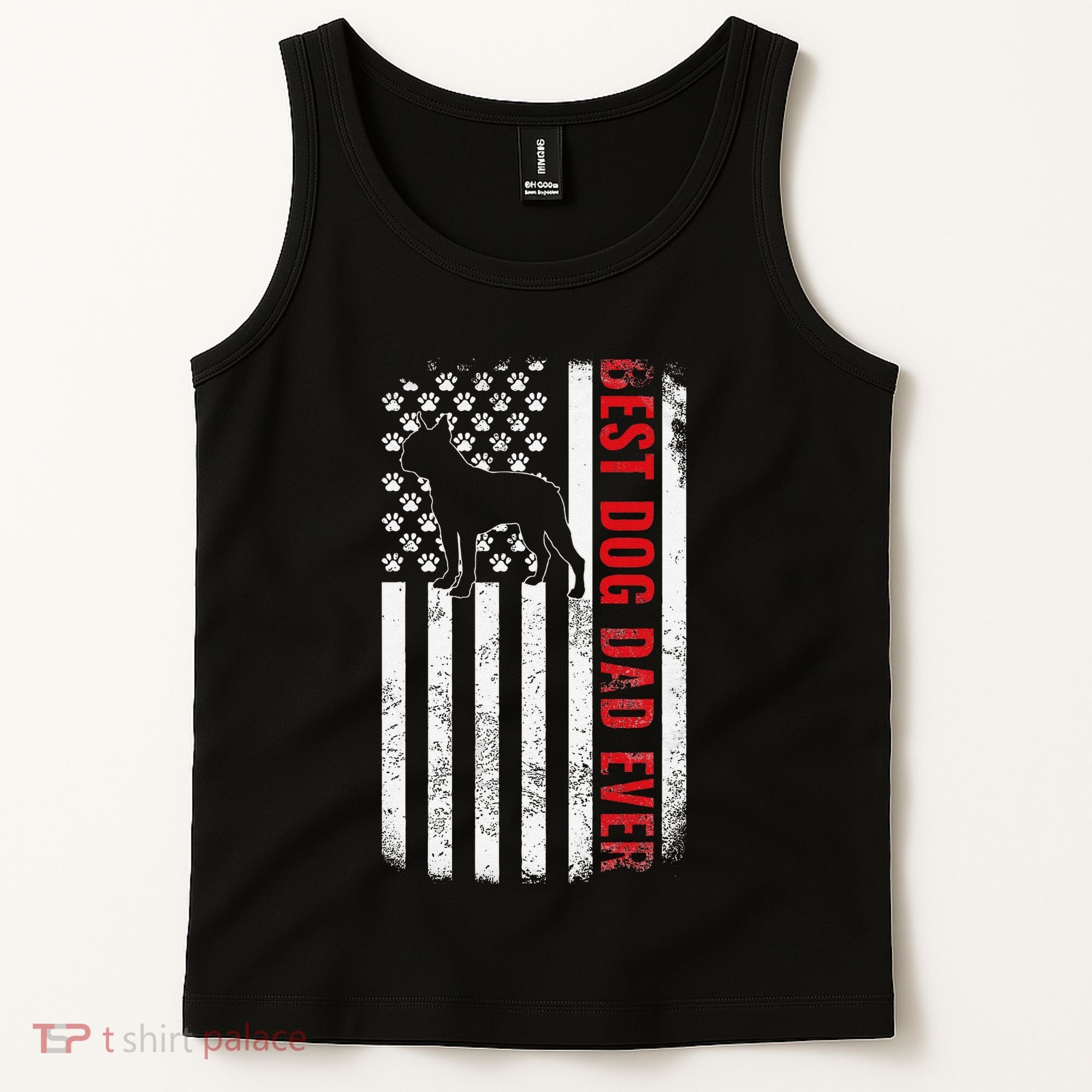 Boston Terrier Dad Dog Dad FatherS Day American Dog Dad Tank Top