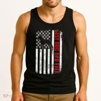 Boston Terrier Dad Dog Dad FatherS Day American Dog Dad Tank Top thumb 3