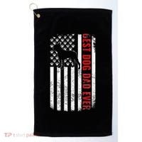 Boston Terrier Dad Dog Dad FatherS Day American Dog Dad Golf Towel thumb 0