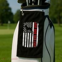 Boston Terrier Dad Dog Dad FatherS Day American Dog Dad Golf Towel thumb 2