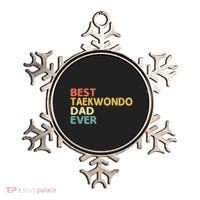 Best Taekwondo Dad Ever Martial Arts Tkd Gift Ornament thumb 0