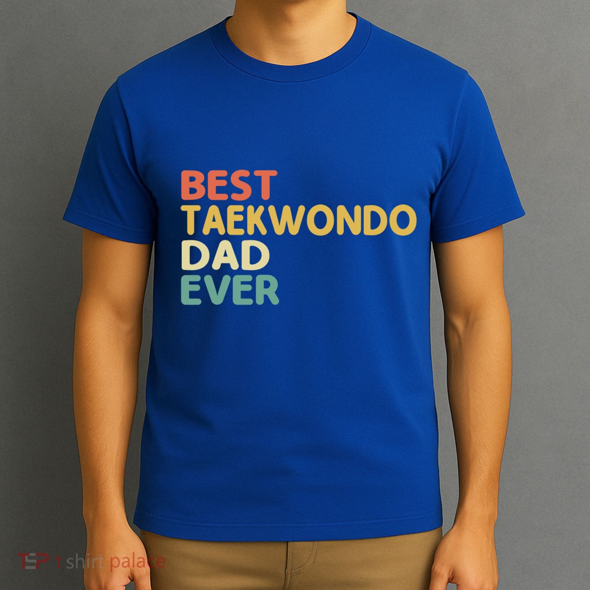 Best Taekwondo Dad Ever Martial Arts Tkd Gift T-Shirt