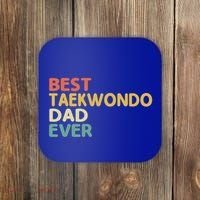 Best Taekwondo Dad Ever Martial Arts Tkd Gift Coaster thumb 0