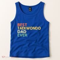 Best Taekwondo Dad Ever Martial Arts Tkd Gift Tank Top thumb 2
