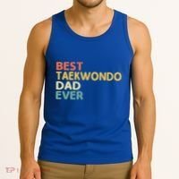 Best Taekwondo Dad Ever Martial Arts Tkd Gift Tank Top thumb 3