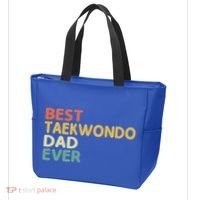 Best Taekwondo Dad Ever Martial Arts Tkd Gift Tote Bag thumb 3