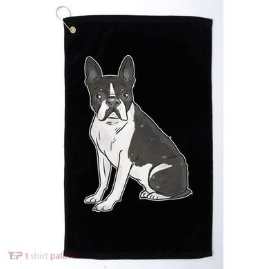 Boston Terrier Dog Golf Towel