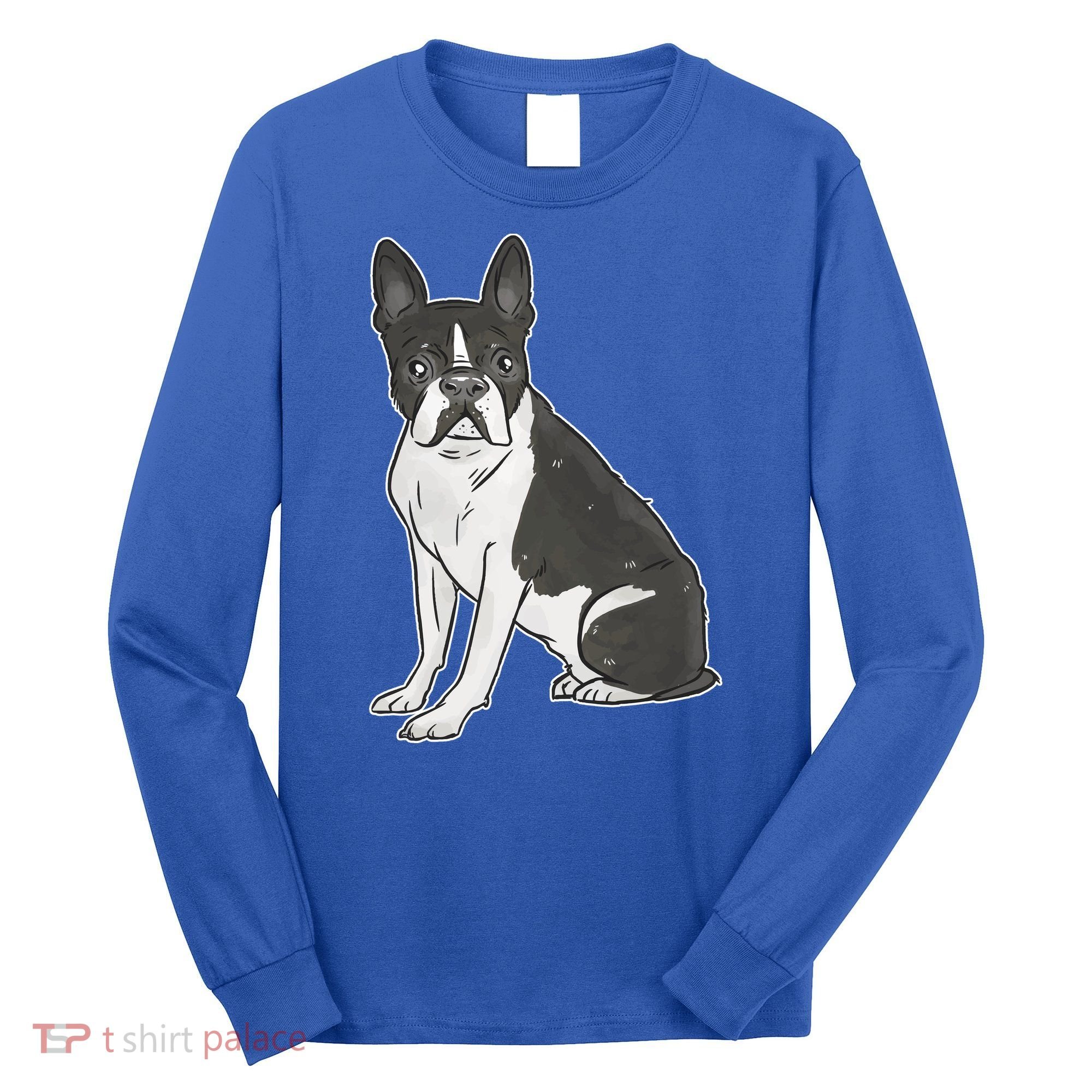 Boston Terrier Dog Long Sleeve Shirt