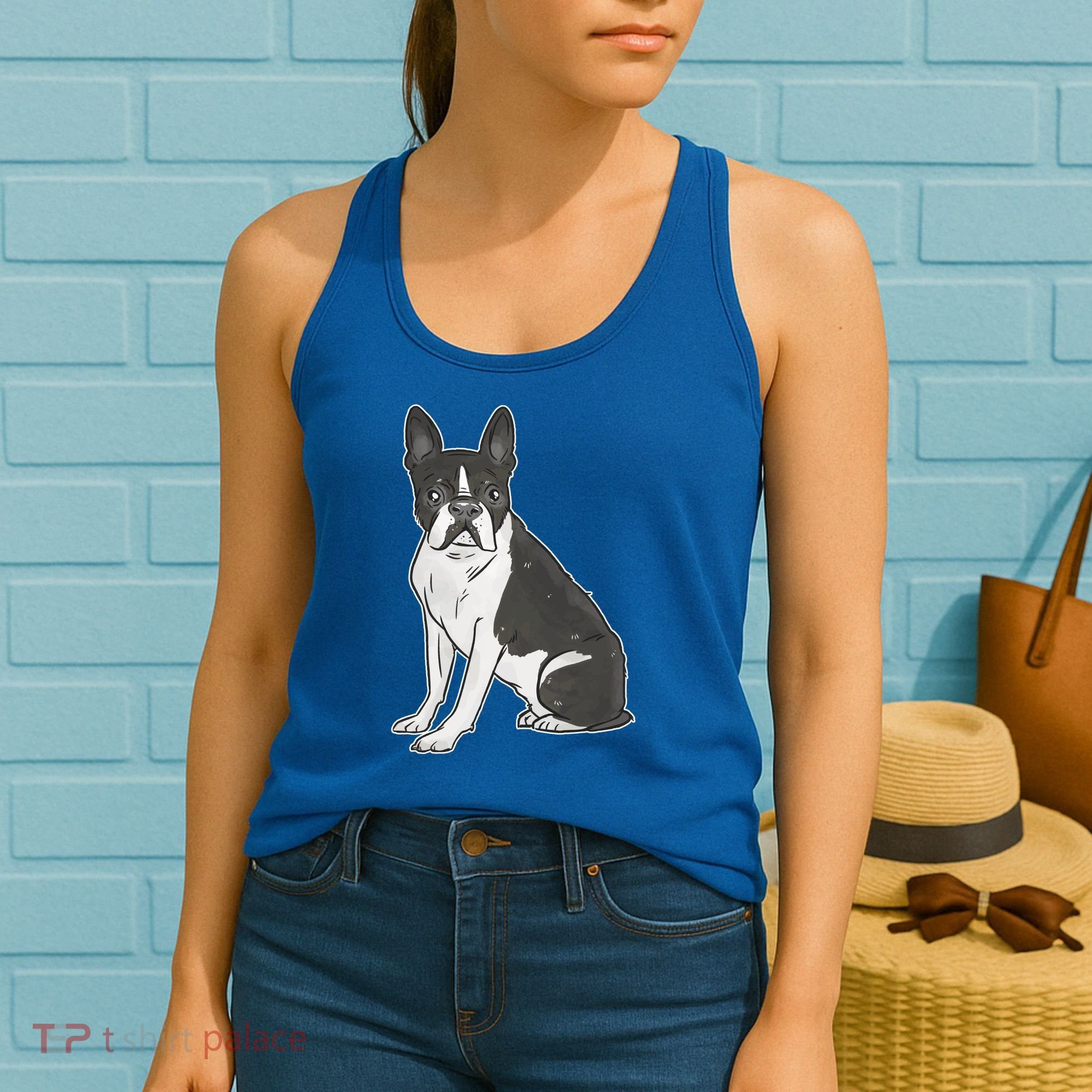 Boston Terrier Dog Women's Tank Top