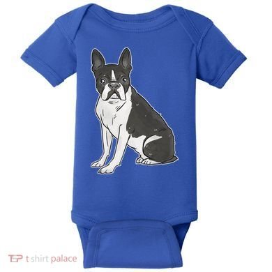 Boston Terrier Dog Baby Bodysuit