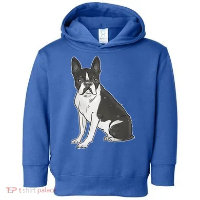 Boston Terrier Dog Toddler Hoodie