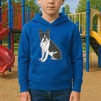 Boston Terrier Dog Kids Hoodie thumb 2