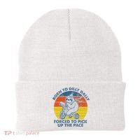 Born To Dilly Dally Forced To Pick Up The Pace Cute Beanie thumb 0