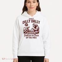 Born To Dilly Dally Forced To Pick Up The Pace Sloth Snail Hoodie thumb 5