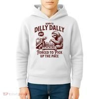 Born To Dilly Dally Forced To Pick Up The Pace Sloth Snail Kids Hoodie thumb 4