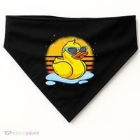 Bath Toy Duckie Cute Ducky Cool Sunglasses Retro Rubber Duck USA-Made Doggie Bandana thumb 0