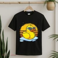 Bath Toy Duckie Cute Ducky Cool Sunglasses Retro Rubber Duck T-Shirt thumb 2