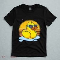 Bath Toy Duckie Cute Ducky Cool Sunglasses Retro Rubber Duck T-Shirt thumb 5