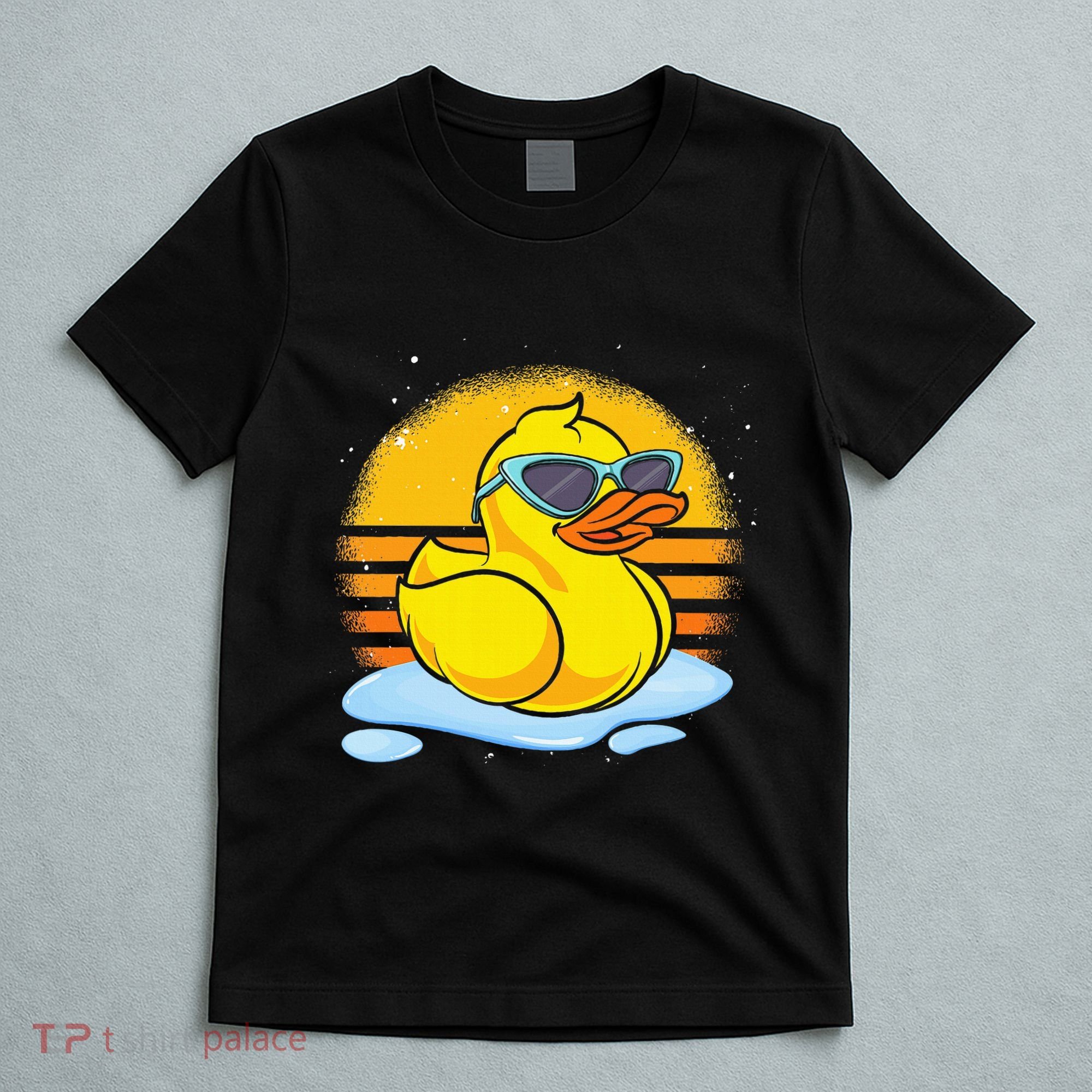 Bath Toy Duckie Cute Ducky Cool Sunglasses Retro Rubber Duck T-Shirt