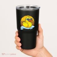 Bath Toy Duckie Cute Ducky Cool Sunglasses Retro Rubber Duck Tumbler thumb 2