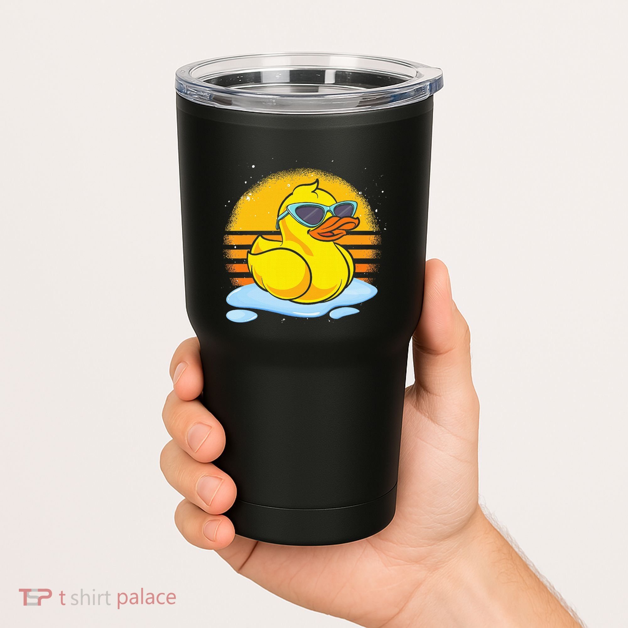 Bath Toy Duckie Cute Ducky Cool Sunglasses Retro Rubber Duck Tumbler