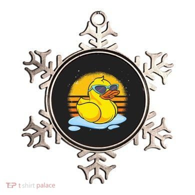 Bath Toy Duckie Cute Ducky Cool Sunglasses Retro Rubber Duck Ornament
