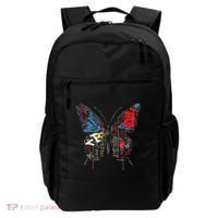 Butterfly Text Drawing Art Graphic Motif Anime Backpack thumb 0