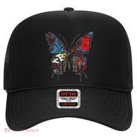 Butterfly Text Drawing Art Graphic Motif Anime Hat thumb 0
