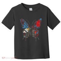 Butterfly Text Drawing Art Graphic Motif Anime Toddler T-Shirt thumb 0