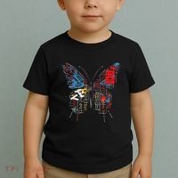 Butterfly Text Drawing Art Graphic Motif Anime Toddler T-Shirt thumb 2