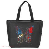 Butterfly Text Drawing Art Graphic Motif Anime Tote Bag thumb 0