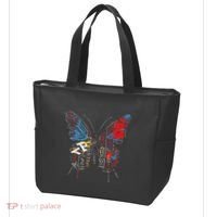 Butterfly Text Drawing Art Graphic Motif Anime Tote Bag thumb 3