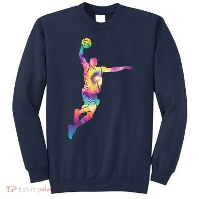 Basketball Tie Dye Vintage Retro Player Sweatshirt