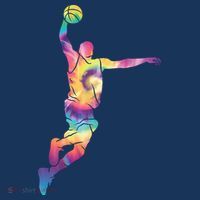 Basketball Tie Dye Vintage Retro Player T-Shirt thumb 7