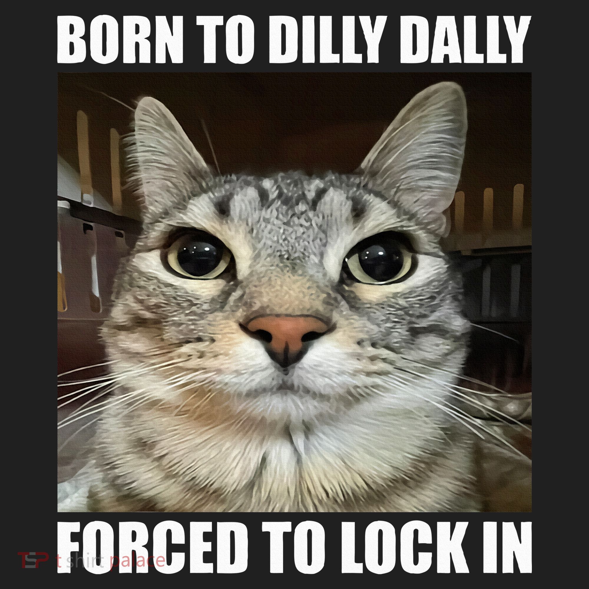 Born To Dilly Dallly Forced To Lock In Cat Lover Women's Sweatshirt
