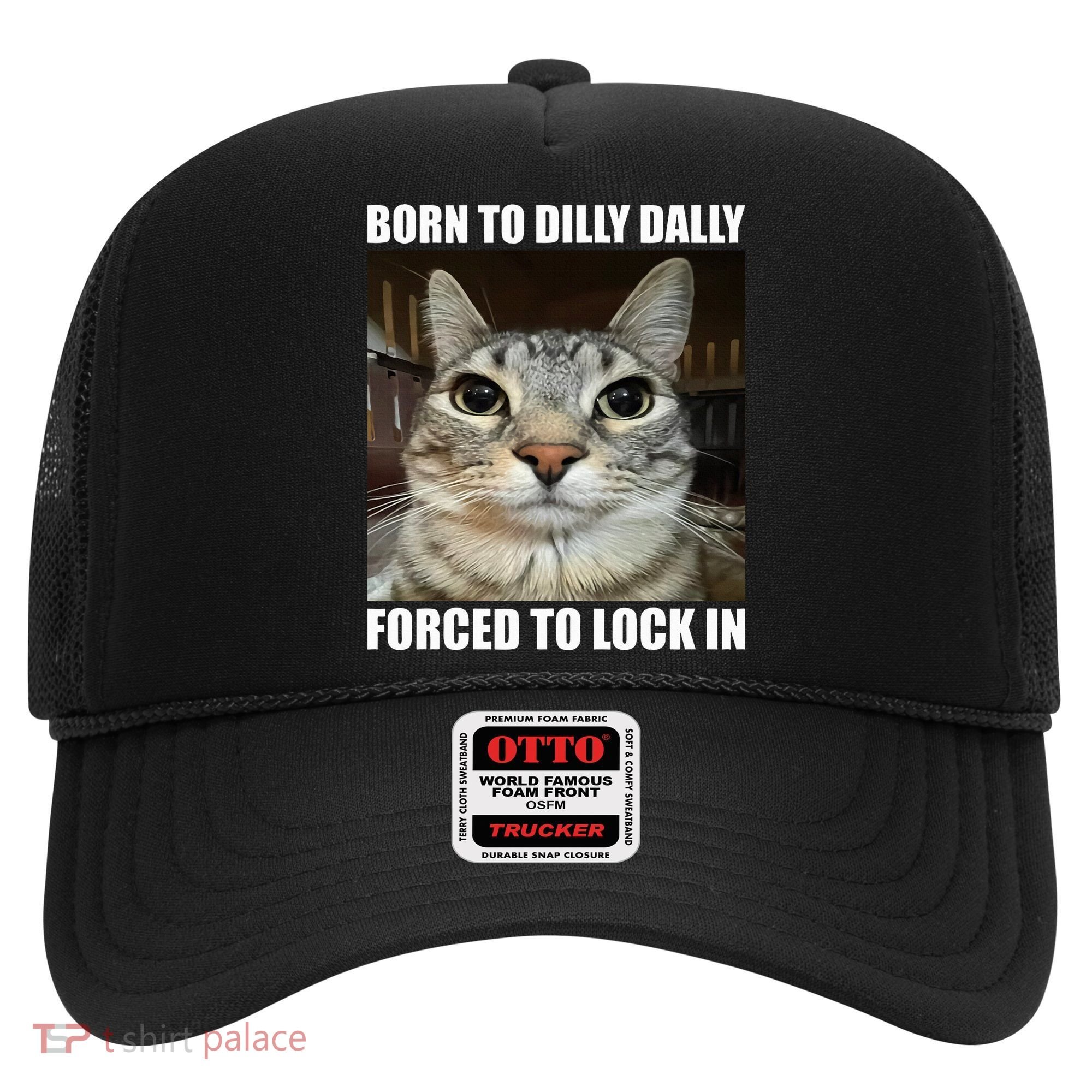 Born To Dilly Dallly Forced To Lock In Cat Lover Hat