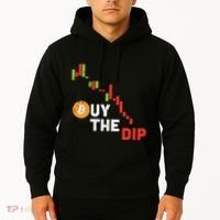 Buy The Dip Bitcoin Crypto Cryptocurrency Trader Investor Hoodie thumb 2