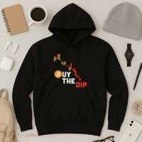 Buy The Dip Bitcoin Crypto Cryptocurrency Trader Investor Hoodie thumb 3
